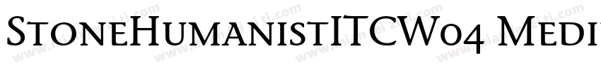 StoneHumanistITCW04 Medium Regular字体转换